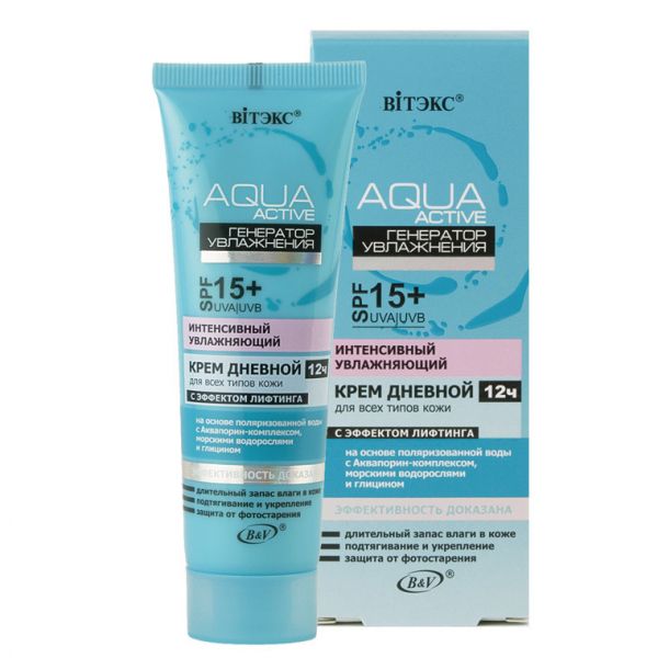 Vitex Aqua Active Day Cream 12h SPF15 for all skin types 50ml
